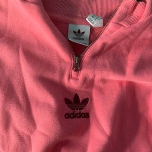Adidas Pink Half-Zip Sweatshirt